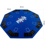 NIEBIESKI BLAT STÓŁ DO POKERA 122x122 POKER KASYNO