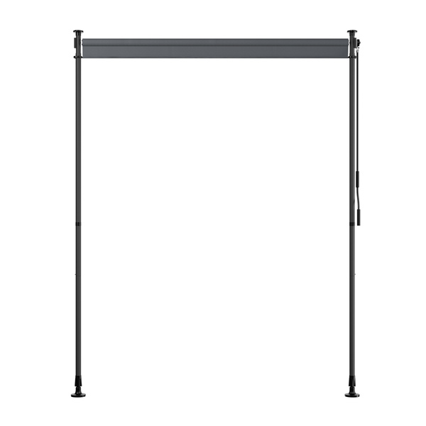 MARKIZA PIONOWA 150x310 CM ROZPOROWA BALKONOWA TARASOWA ROLETA ANTRACYTOWA