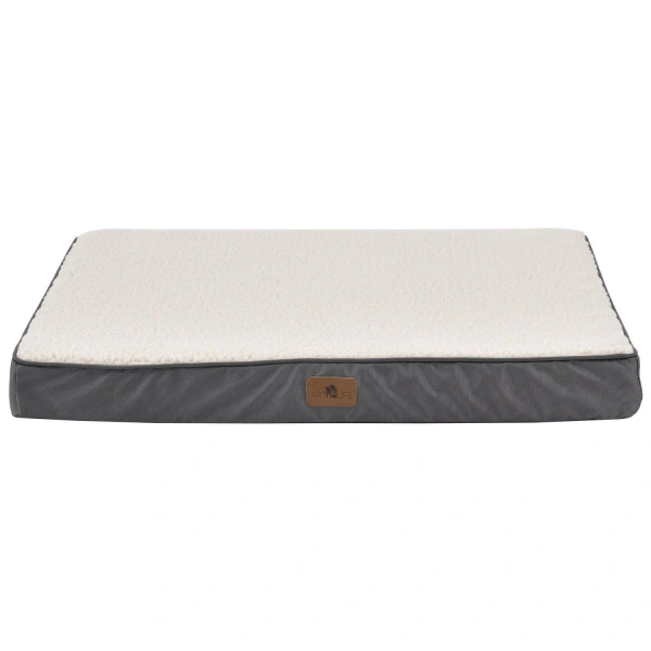 ORTOPEDYCZNE LEGOWISKO DLA PSA MATERAC ŁÓŻKO MILOW 76X51X8 CM BEŻOWO-SZARE