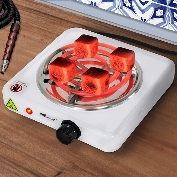 BIAŁA ELEKTRYCZNA ZAPALARKA DO WĘGIELKÓW SZISZY MINI KUCHENKA 1000W 