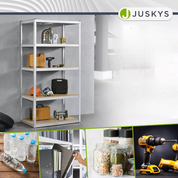 REGAŁ MAGAZYNOWY 200x100x60 CM 875KG METALOWY PÓŁKI GARAŻ WARSZTAT PIWNICA