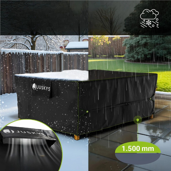 POKROWIEC 210X110X75 NA MEBLE OGRODOWE STÓŁ KRZESŁA WODOODPORNY PLANDEKA UV