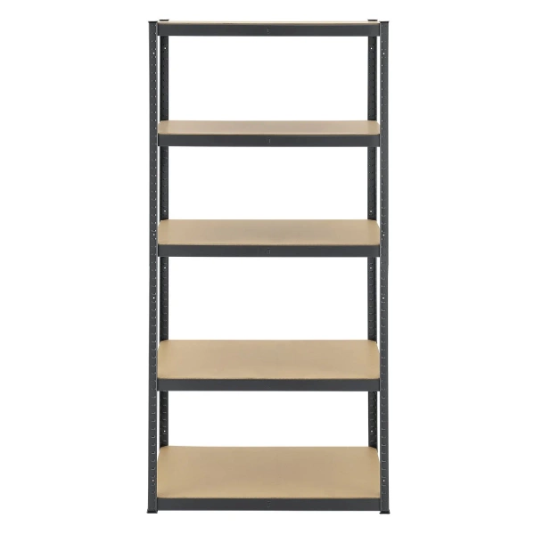 REGAŁ MAGAZYNOWY 200x100x60 CM 875KG METALOWY PÓŁKI GARAŻ WARSZTAT SZARY