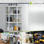 REGAŁ NAROŻNY METALOWY MAGAZYNOWY 160x75x40CM 320KG PIWNICA GARAŻ SREBRNY