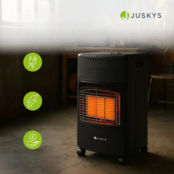 PIECYK GAZOWY 4,2kW NA BUTLĘ GAZ LPG CZARNY GRZEJNIK SKŁADANY PROMIENNIK