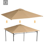 MATERIAŁ DACH NA PAWILON OGRODOWY TYPU 3x3 m 298x295 cm ALTANKE BEŻOWY