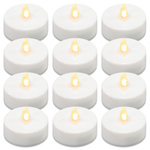12x ŚWIECZKI PODGRZEWACZ LED BIAŁE BEZPŁOMIENIOWE TEALIGHT NA BATERIE+TIMER