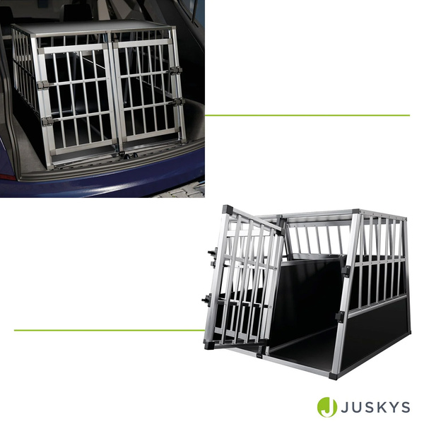 TRANSPORTER DLA DUŻEGO PSA ZWIERZĄT ALU KLATKA PODRÓŻNA DO SAMOCHODU XL