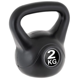 KETTLEBELL MAXXIVA 2 KG CZARNY OBCIĄŻENIE  HANTLA KOMPOZYTOWA KULA