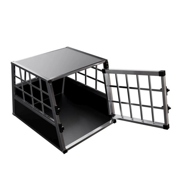 TRANSPORTER DLA PSA ZWIERZĄT ALUMINIOWA KLATKA PODRÓŻNA DO AUTA BAGAŻNIKA M