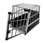 TRANSPORTER DLA PSA ZWIERZĄT ALUMINIOWA KLATKA PODRÓŻNA DO AUTA BAGAŻNIKA L