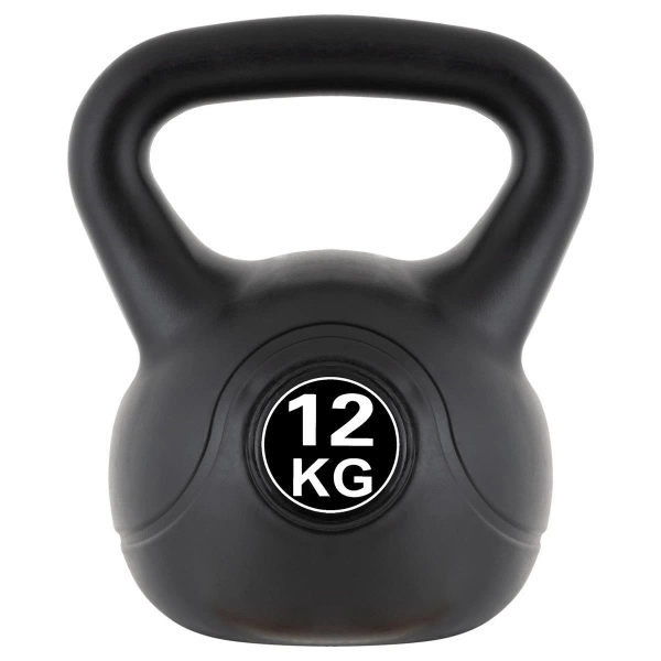 KETTLEBELL MAXXIVA 12 KG CZARNY OBCIĄŻENIE HANTLA KOMPOZYTOWA KULA