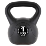KETTLEBELL MAXXIVA 1 KG CZARNY OBCIĄŻENIE  HANTLA KOMPOZYTOWA KULA