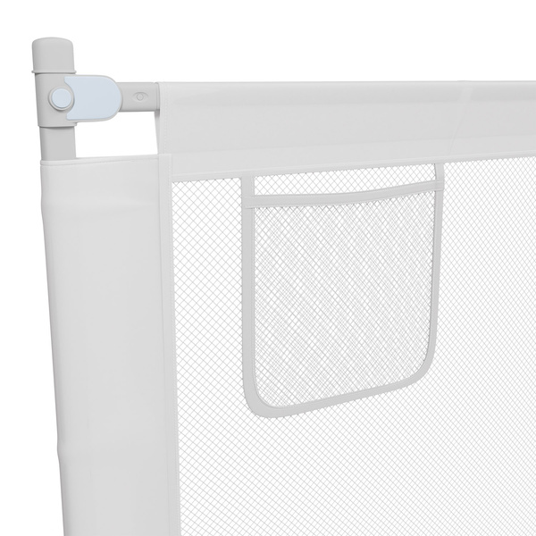 BARIERKA OCHRONNA DO ŁÓŻKA 200 CM OCHRONNA DLA DZIECKA REGULOWANA BEŻOWA