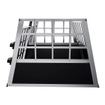 TRANSPORTER DLA PSA ZWIERZĄT ALUMINIOWA KLATKA PODRÓŻNA DO SAMOCHODU L-XL