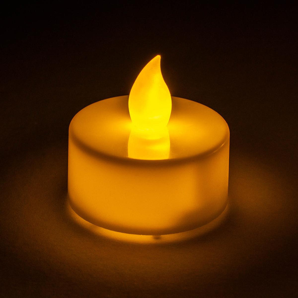 12x ŚWIECZKI LED TEALIGHT BIAŁE BEZPŁOMIENIOWE NA BATERIE + TIMER 6/18H