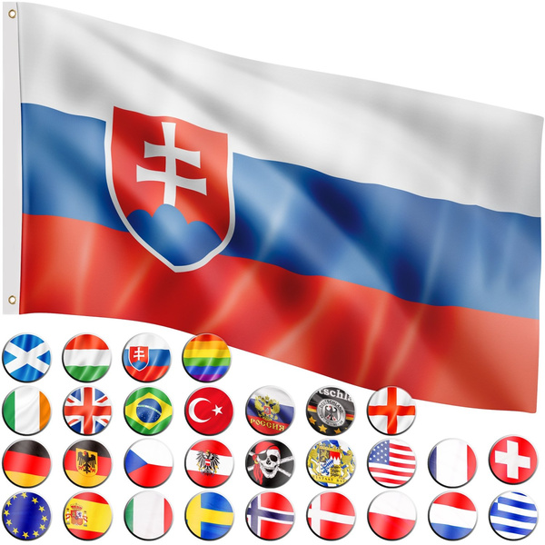 FLAGA SŁOWACJI SŁOWACKA 120x80CM NA MASZT SŁOWACJA