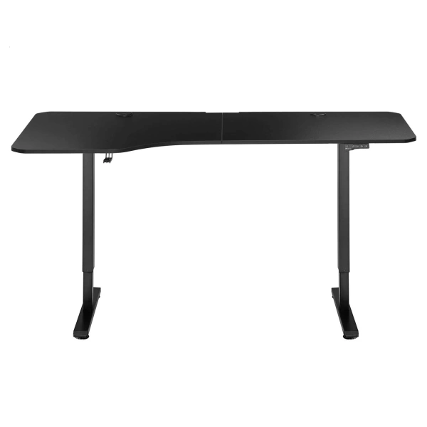 BIURKO ELEKTRYCZNE 160x75 REGULOWANE CZARNE Z REGULACJĄ WYSOKOŚCI PAMIĘCIĄ