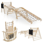 ZESTAW WSPINACZKOWY PLAC ZABAW DO DOMU DLA DZIECI BUJAK ZJEŻDŻALNIA ŚCIANKA