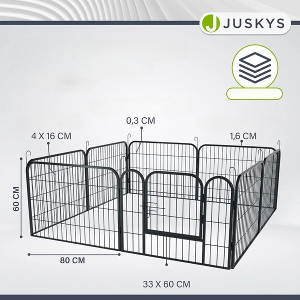 KOJEC DLA PSA KOTA KRÓLIKA ZWIERZĄT METALOWY WYBIEG KLATKA ZAGRODA SKŁADANA
