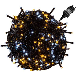 DWUKOLOROWE LAMPKI CHOINKOWE 400 LED OZDOBA ŚWIĄTECZNA ŁAŃCUCH ŚWIETLNY