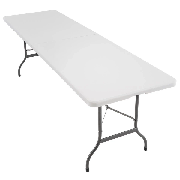 STÓŁ SKŁADANY CATERINGOWY BANKIETOWY 240 CM XXL CAMPINGOWY Z UCHWYTEM
