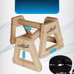 2x UCHWYTY DO POMPEK DREWNIANE PORĘCZE PARALETKI XL ANTYPOŚLIZGOWA PODSTAWA