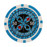 ŻETON DO GRY Z NOMINAŁEM 50 KASYNO POKER