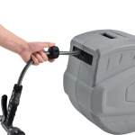 WĄŻ OGRODOWY 20M ZWIJANY AUTOMATYCZNY BĘBEN + UCHWYT + ZRASZACZE + PISTOLET