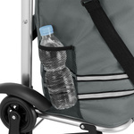 WÓZEK 3w1 NA ZAKUPY ZAKUPOWY NA SCHODY TORBA NA KÓŁKACH SKŁADANY SZARY