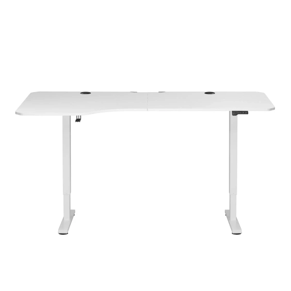 BIURKO ELEKTRYCZNE 160x75 REGULOWANE BIAŁE Z REGULACJĄ WYSOKOŚCI I PAMIĘCIĄ