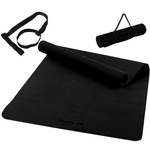 CZARNA MATA TPE 190x100x0,6cm DO ĆWICZEŃ FITNESS 