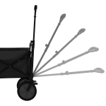 WÓZEK PRZYCZEPKA TRANSPORTOWA BAGAŻOWA PLAŻOWA DO 100KG SKŁADANA