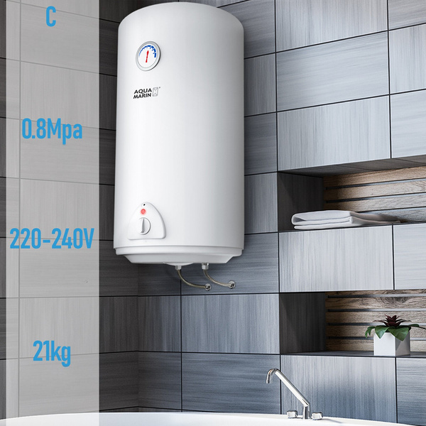 BOJLER 80L ELEKTRYCZNY PODGRZEWACZ WODY 1500W EMALIOWANY ZBIORNIK
