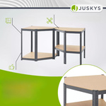REGAŁ NAROŻNY METALOWY MAGAZYNOWY 160x75x40CM 320KG PIWNICA GARAŻ SZARY