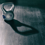 SREBRNA HANTLA KOMPOZYTOWA KULA KETTLEBELL KETLA 12KG