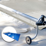 SZARA PLANDEKA 4x7 M 650G/M2 PRZEMYSŁOWA OCHRONNA Z OCZKAMI OKRYCIOWA