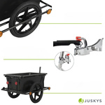 PRZYCZEPKA TRANSPORTOWA BAGAŻOWA ROWEROWA 90L DO ROWERU + PLANDEKA