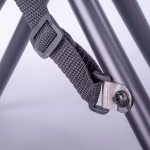 KRZESEŁKO TURYSTYCZNE SKŁADANE HOKER CAMPINGOWY STOŁEK CZARNY ALUMINIUM