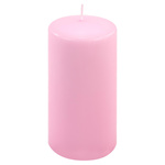 ŚWIECE STOŁOWE RÓŻOWE 4 SZT 15,5x7,5 CM ŚWIECZKI TRADYCYJNE KOLUMNOWE