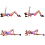 MAXXIVA SZARY WAŁEK ROLKA DO MASAŻU 33x14 CM ROLLER FITNESS