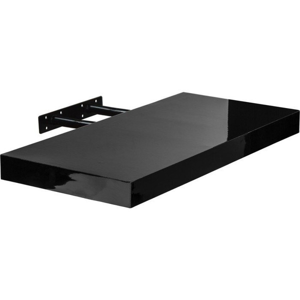 CZARNY POŁYSK PÓŁKA NAŚCIENNA WISZĄCA VOLATO 60 CM