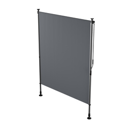 MARKIZA PIONOWA 150x310 CM ROZPOROWA BALKONOWA TARASOWA ROLETA ANTRACYTOWA