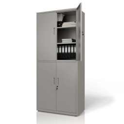 SZAFA METALOWA BIUROWA NA DOKUMENTY AKTA KLUCZ WARSZTATOWA DO GARAŻU SZARA