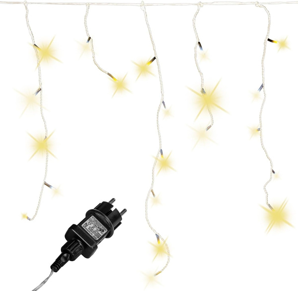 LAMPKI ZWISAJĄCE CHOINKOWE NA DOM OGRÓD 600 LED KURTYNA ŚWIETLNA