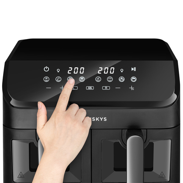MULTICOOKER FRYTKOWNICA BEZTŁUSZCZOWA 9L AIRFRYER GARNEK ELEKTRYCZNY
