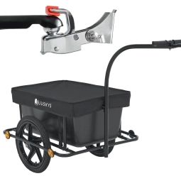 PRZYCZEPKA TRANSPORTOWA BAGAŻOWA ROWEROWA 90L DO ROWERU + PLANDEKA