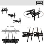 REGULOWANY UCHWYT ŚCIENNY WIESZAK TV LCD LED 40-86 CALI