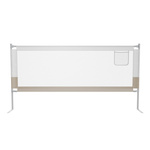 BARIERKA OCHRONNA DO ŁÓŻKA 200 CM OCHRONNA DLA DZIECKA REGULOWANA BEŻOWA