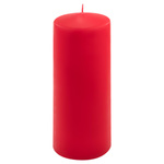 ŚWIECE STOŁOWE CZERWONE 2SZT 20x7,5CM ŚWIECZKI WALCOWE TRADYCYJNE KOLUMNOWE